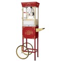 Great Northern Popcorn Great Northern Popcorn 8 Ounce Antique Style Machine, Electric Countertop Popcorn Maker Cart, Red 837027PPP